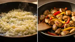 O que fritar primeiro — cebola ou carne: o método que os chefs profissionais utilizam