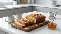 Bolo de mel que se mantém macio mesmo no dia seguinte — perfeito para acompanhar um chá