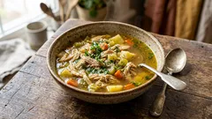 Esta sopa de galinha acaba sempre por desaparecer — tudo graças a um pequeno detalhe